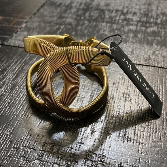 NEW!  Lane Bryant Hinge Gold Tone Statement Bracelet! - Picture 4 of 6